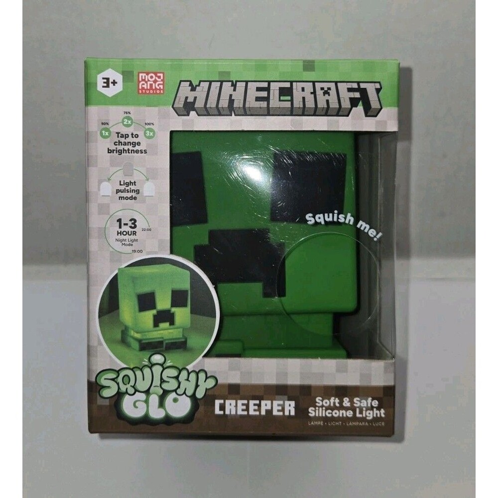 Minecraft Creeper SquishyGlo 5.5" Silicone Light